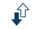 Down and up arrow icon